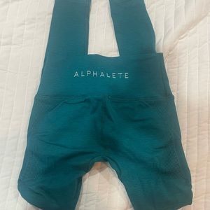 Alphalete Aero leggings color teal size medium